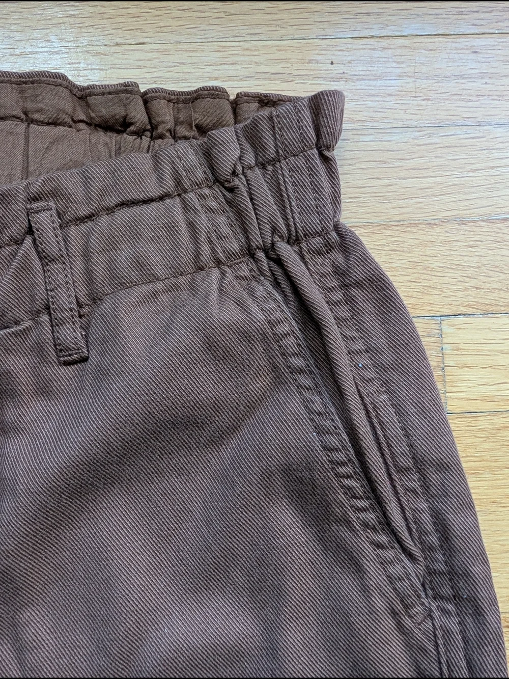 GAP Women's NWT Easy Twill Brown Relaxed Trouser Pants Size M